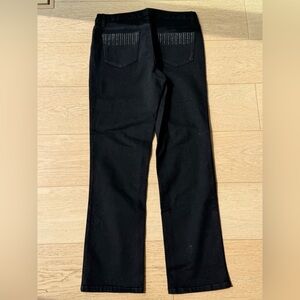 BNWOT Straight Black Jeans Size 12 Stud Pocket